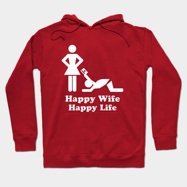 happy wife happy life Hoodie by cloudviewv2